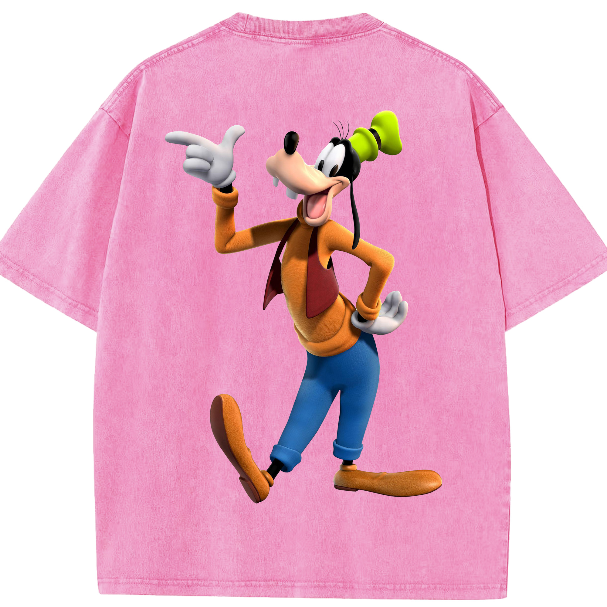 （画像用） ミッキーマウス Mickey Mouse 綿100% ヴィンテージ風 半袖Tシャツ（背面プリント）